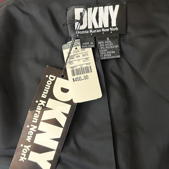 Vintage DKNY Wool Plaid Blazer – Late 80s / Early 90s Tartan Check, NWT, Size 6 - Picture 8 of 8